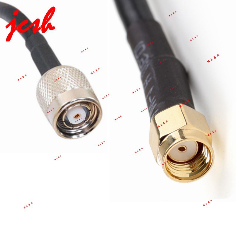 Rp-Sma-J Internal Thread Internal Hole Reverse Connection to Rp-Tnc-J Internal Thread Internal Hole Rg58 50-3 Rf Rf Cable