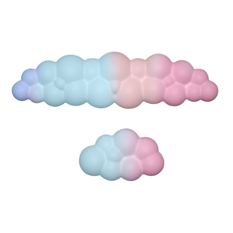 Cloud Mouse Pad Gradient Wrist Guard Keyboard Hand Bracket Slow Rebound Hand Guard Wrist Bracket Memory Foam Non-Slip Hand Guard