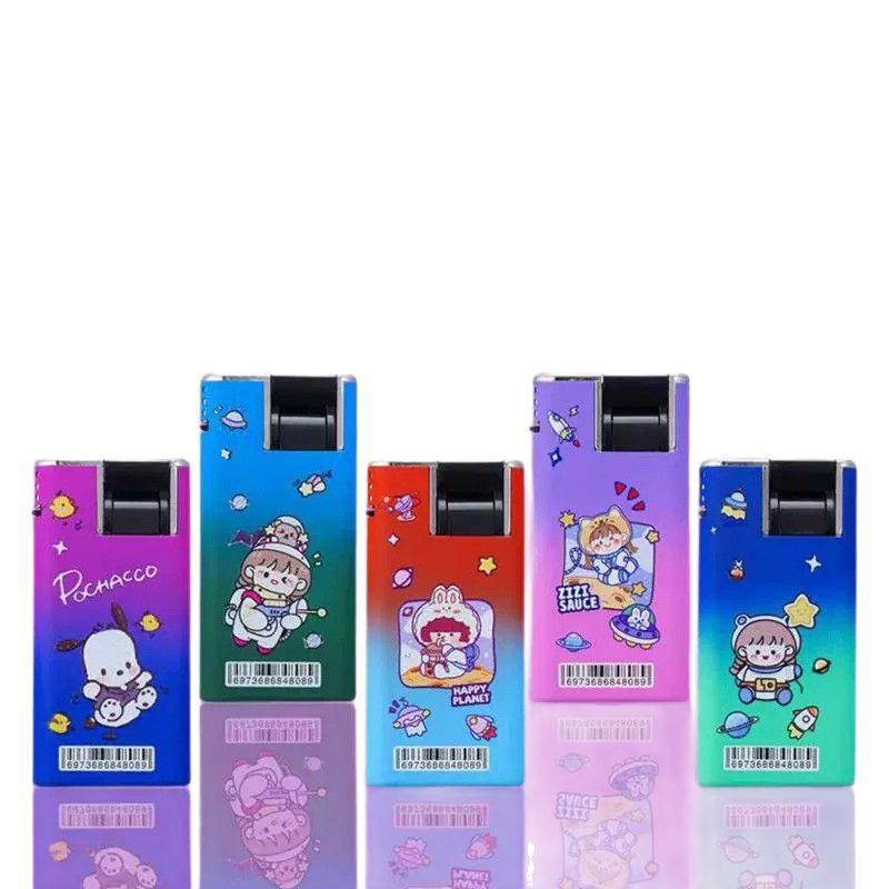 Net red explosions 8059 cartoon windproof Zhengda F09 metal straight into the new blue flame inflatable factory outlet