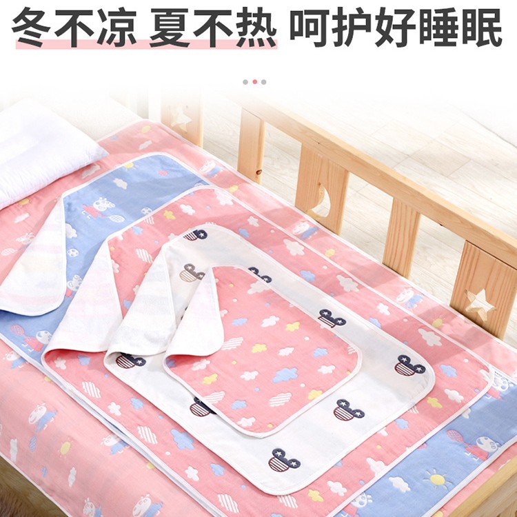 Подкладка для подгузников из чистого хлопка для новорожденных, водонепроницаемая и дышащая, большая, для детского сада