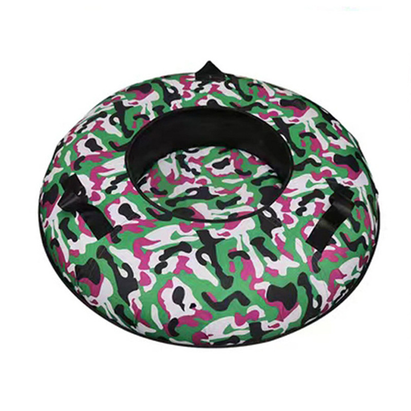 Inflatable Outdoor Rainbow Snow Sled for Ski Resorts, Portable Snow Slide, Dry Snow, Oxford Cloth Tire Type Storage