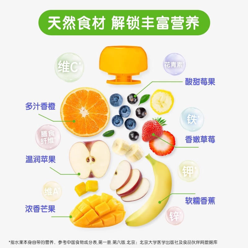 Heinz Fruit Juice Puree 120g Baby Puree Food Supplement Adult Baby Snack Suction Bag Bulk Puree