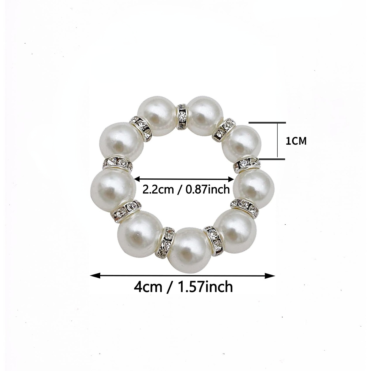 Diamond Pearl Ring Napkin Buckle Dining Table Wedding Napkin Ring Pink Pearl Hotel Buckle Decorative Napkin Ring