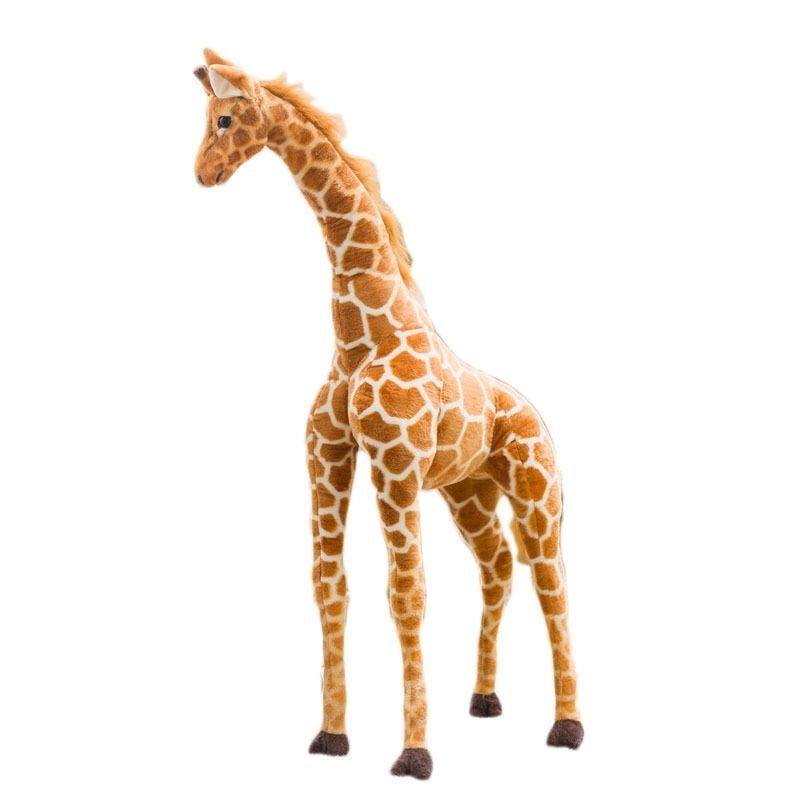Amazon's Best-Selling Simulated Giraffe Plush Toy Realistic Sika Deer Doll Cross-Border Hot Model Factory Direct Sale