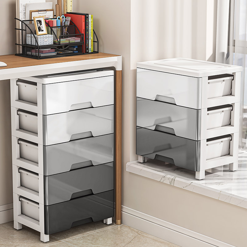 34-50 Wide Living Room Bedroom Drawer Storage Cabinet Household Children's Clothes Toy Sundries Plastic Storage Cabinet