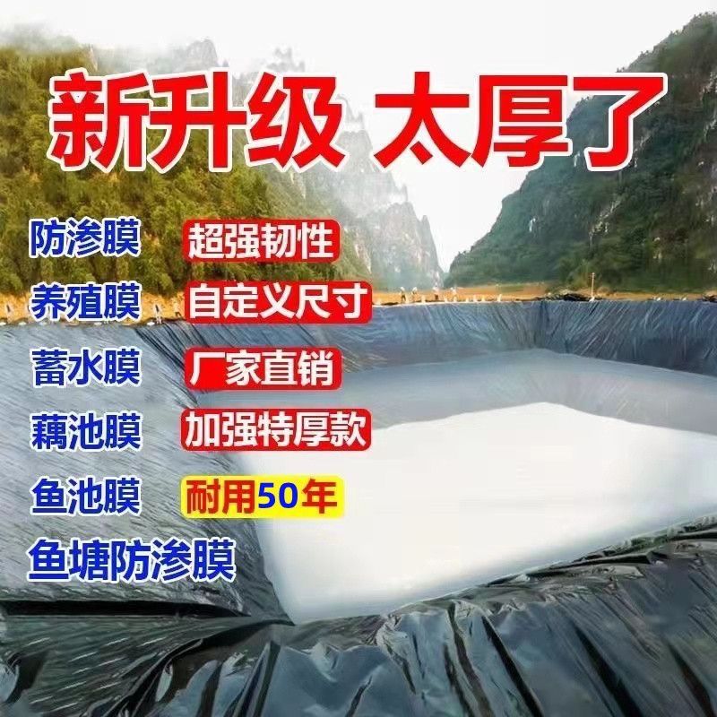 Fish Pond Membrane Anti-Seepage Membrane Thickened Fish Pond Tarpaulin Reservoir Slope Protection Durable Septic Tank Anti-Leakage Fish Pond Anti-Seepage Membrane