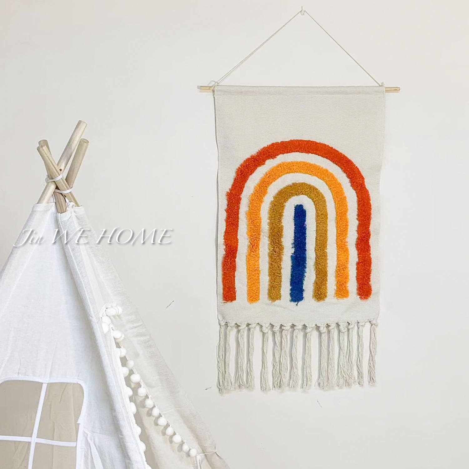 A generation of cotton and linen tapestry wall decoration wall painting rectangular hanging cloth photo background cloth meter box shade