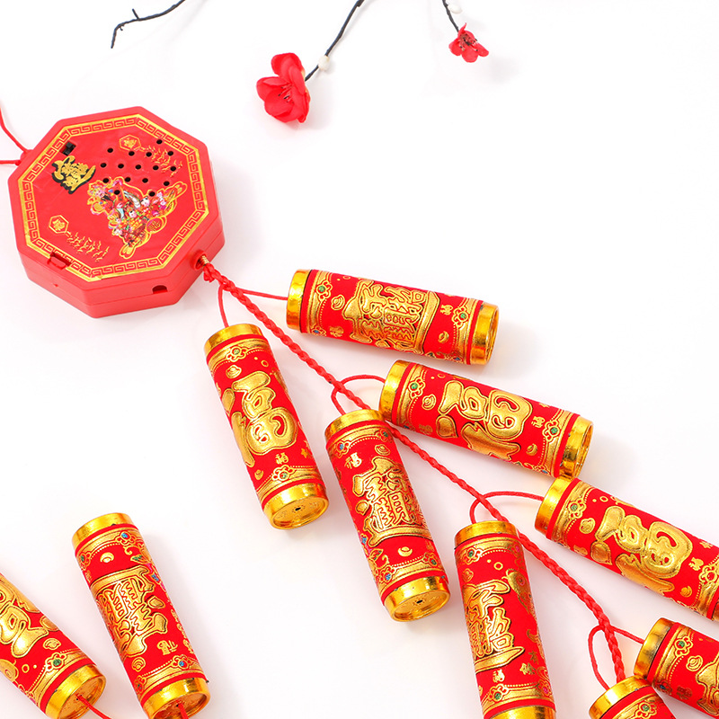 New Electronic Firecracker Simulation Plug-In-Free Spring Festival Traditional Festive Electric Salute Gun Opening Wedding Housewarming Household Firecracker