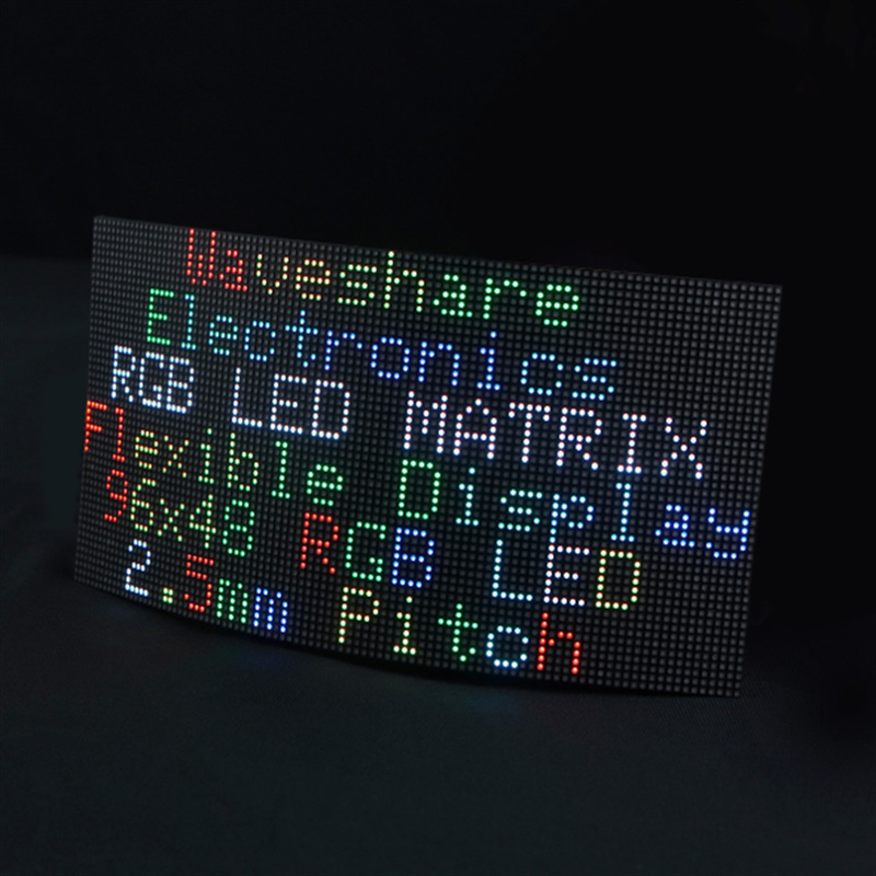 Rgb-Matrix-P2.5-96X48-F Full-Color Led Dot Matrix Distance Flexible Display Brightness Adjustable and Bendable