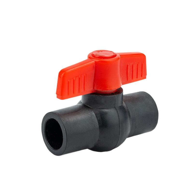 Qiyang*Pe All-Plastic Ball Valve Valve Black Socket New Material Pe Hot Melt Black Tap Water