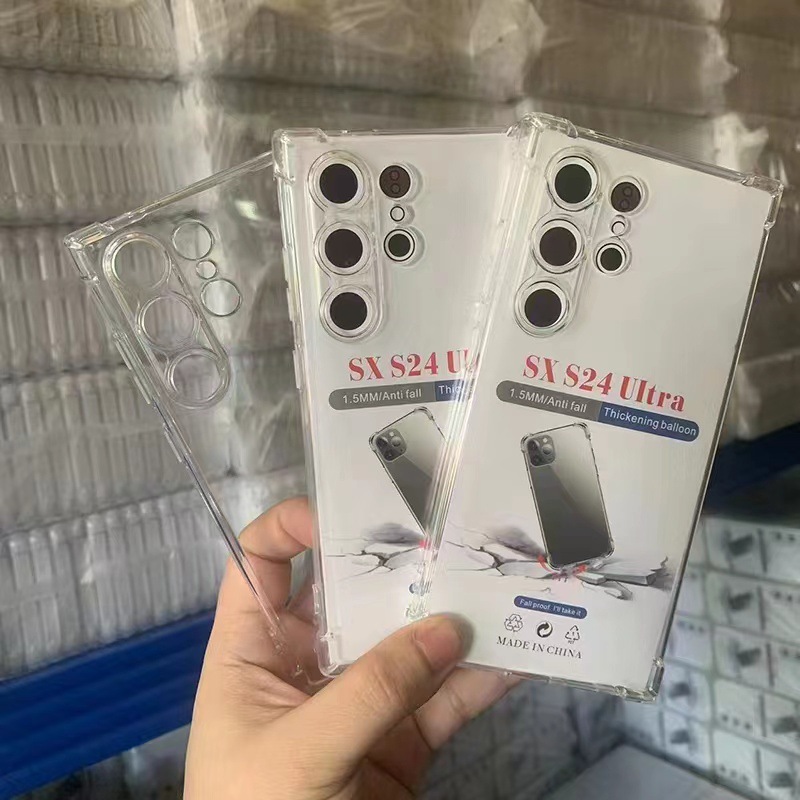 S24 Samsung S26 Four-Corner Anti-Drop Transparent Tpu Airbag Phone Case Suitable for S26Pro/S24Ultra