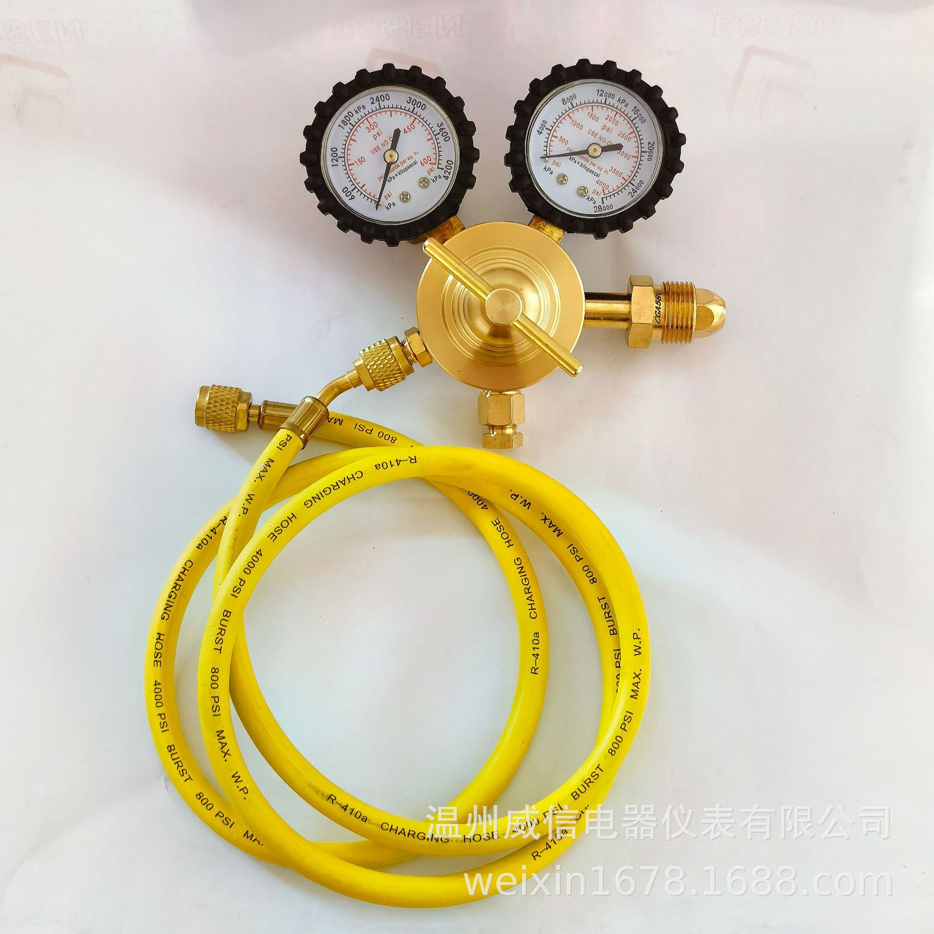 Weixin All-Copper Nitrogen Meter Set, Export Type Pressure Reducer, Pressure Gauge Gas Meter Valve Pressure Reducing Valve