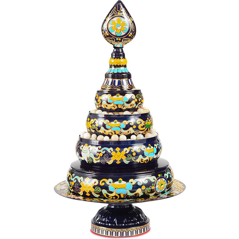 Fo Yuan Hui Cloisonne Manza Plate Repair Plate Copper Painted Household Fo Man Tea Romanda Plate Small Ornaments