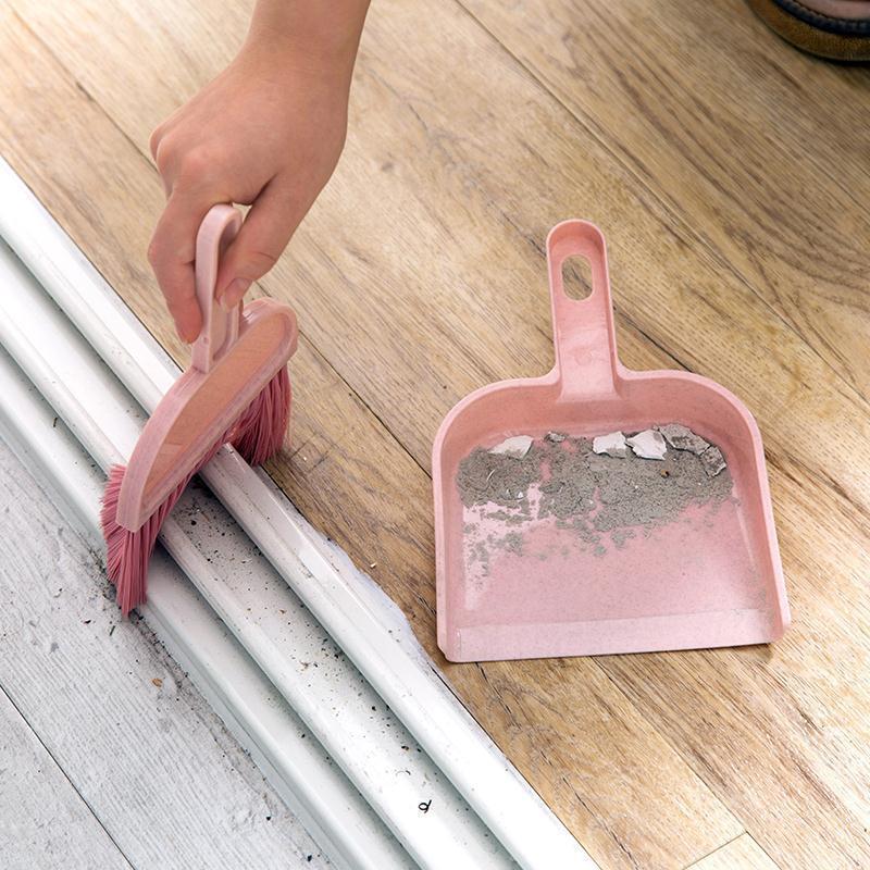 Dustpan Broom Set Desktop Mini Broom Household Keyboard Brush Plastic Shovel Brush Combination Creative Cleaning Tool