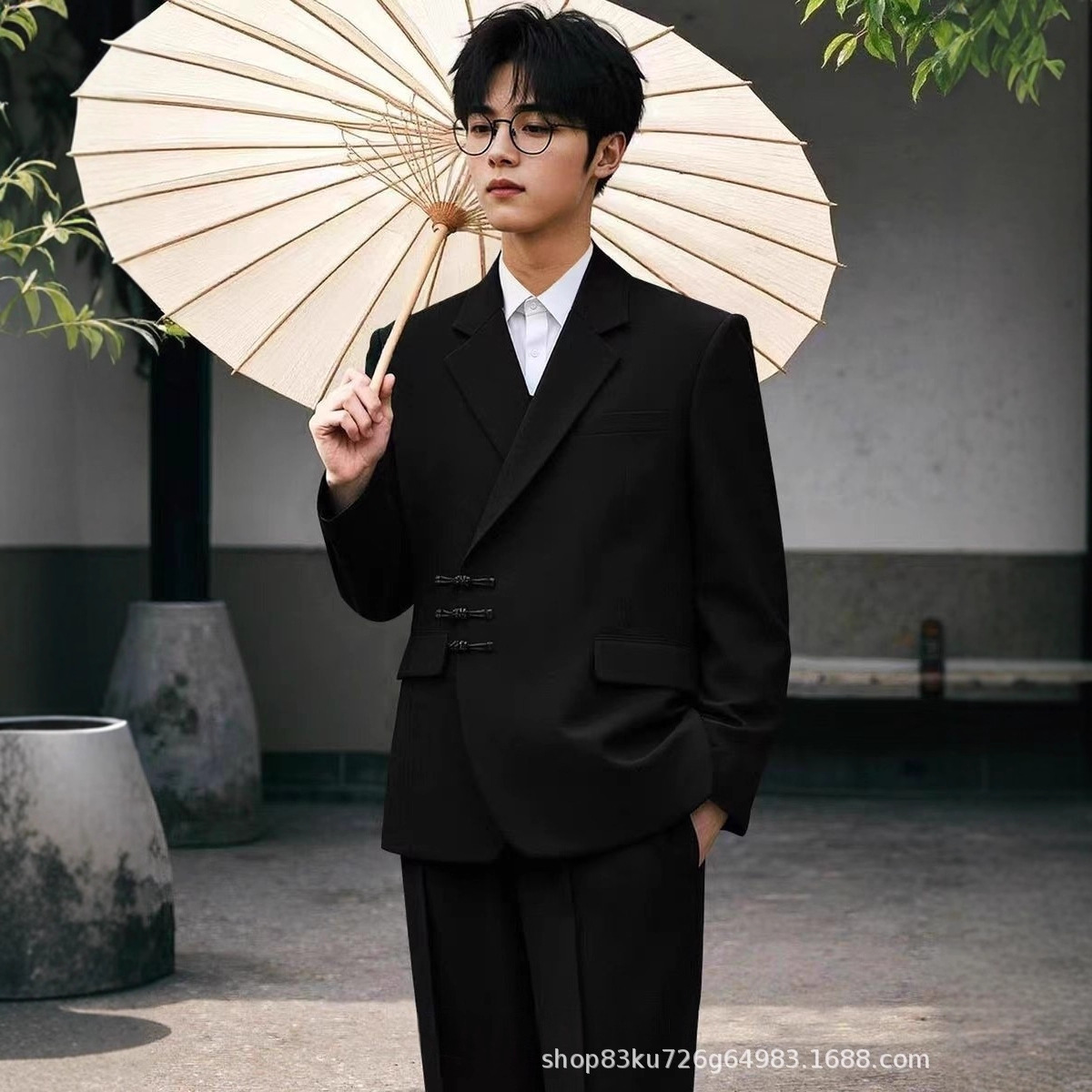 Китайский стиль, костюм с пуговицами для мужчин, костюм для помолвки, свадебный костюм жениха, китайский стиль Чжуншань