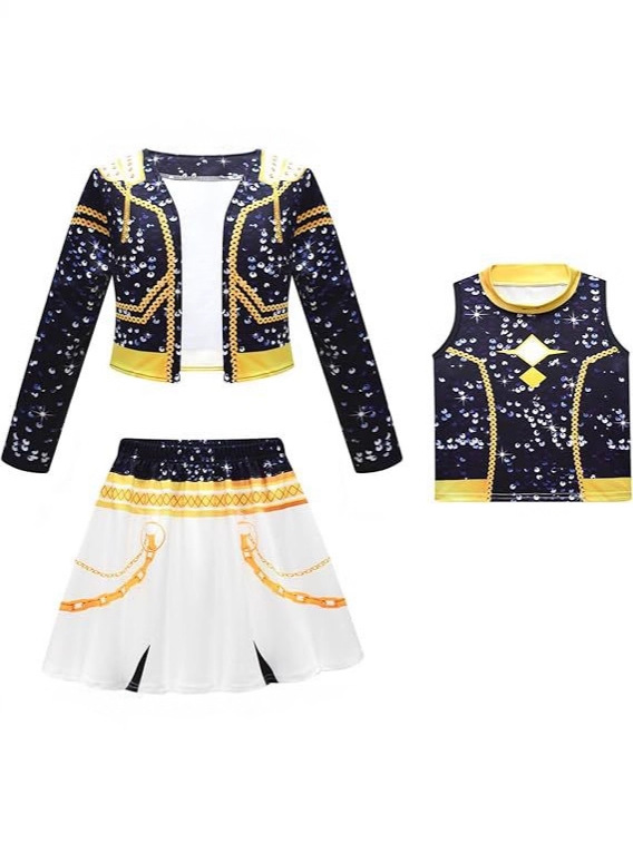 Cross-Border New K-Pop K-Pop Hunter Girl Group Cos Clothing Mirazoi Lumi Black Leather 3D Digital Printing Clothing