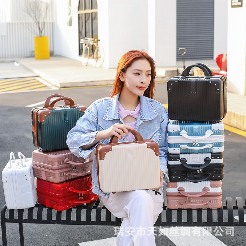 Индивидуальная косметичка 2025 года 14 дюймов чемодан корейская косметичка подарочная сумка для хранения ручная кладь портативный