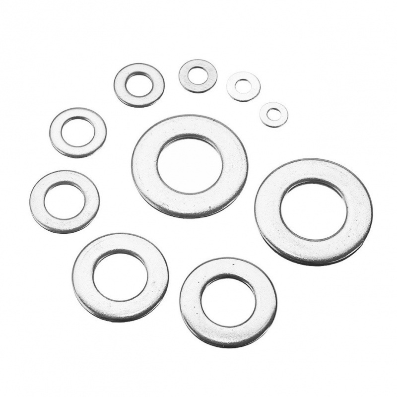 Cross-Border Stainless Steel Gasket Metal Flat Gasket Thickeneded Flat Gasket Various Specifications Screw Metal Gasket M2M3M4M5