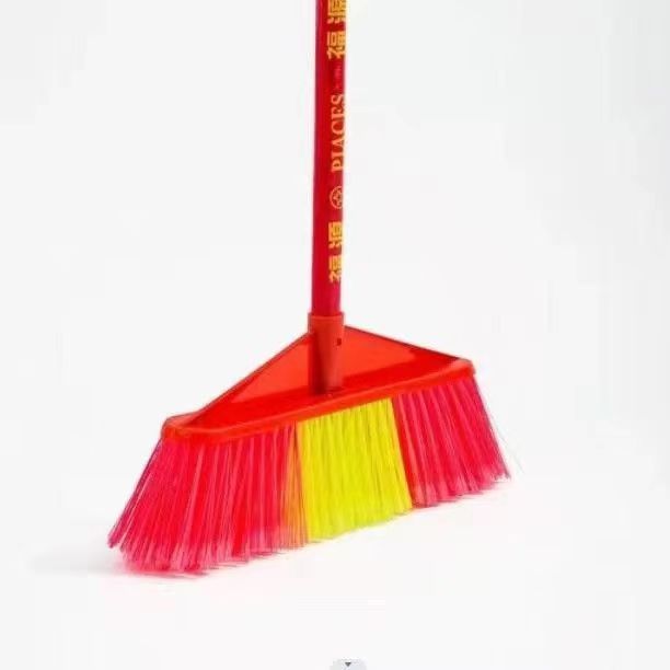Wholesale Broom Hard Hair Durable High Quality Broom Head Five Row Hard Hair Home School Sanitation Broom Construction Site Cucumber Head