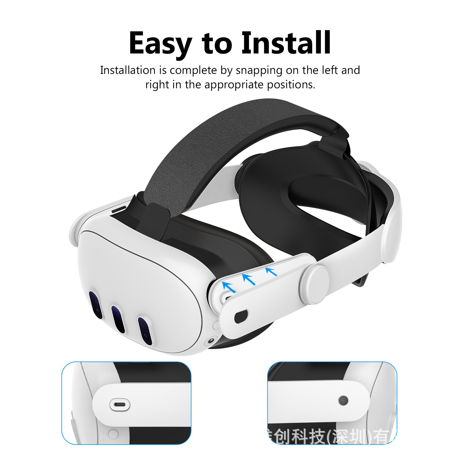 Meta Quest 3S Replacement Elite Headband Upgraded Comfortable and Adjustable Convenient Decompression Headband