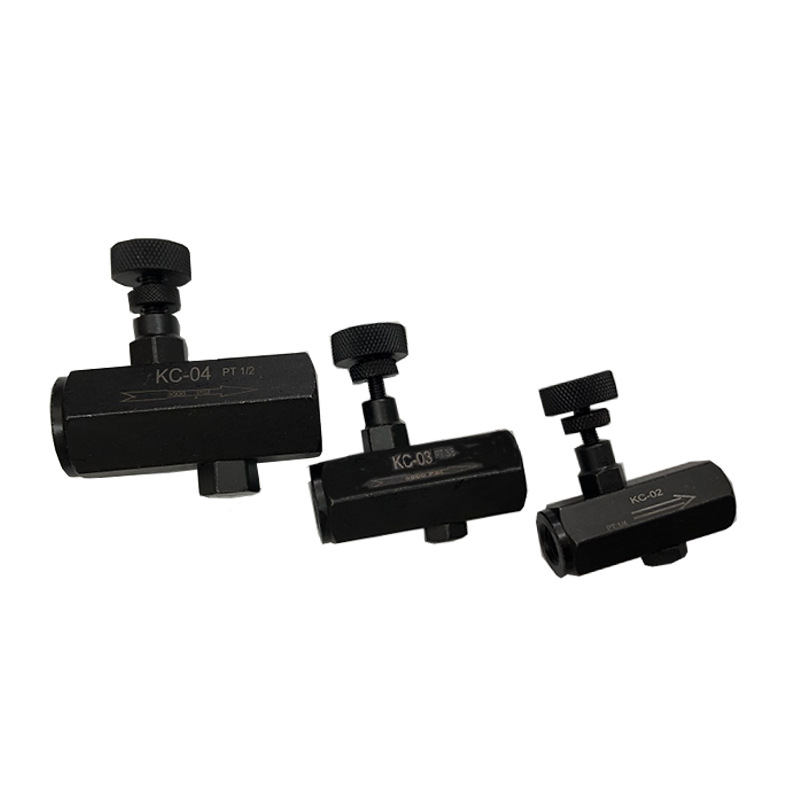 Hydraulic One-Way Throttle Valve Flow Control Valve Speed Regulating Valve Kc-02/03/04 Shut-Off Valve Oil Pressure Type