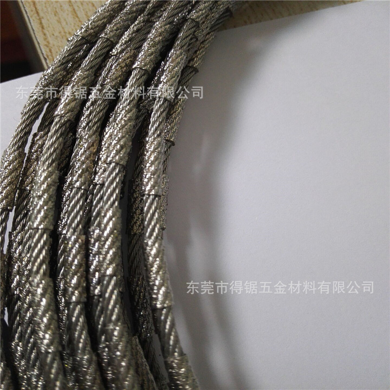 Abrasive Resistant 0.4 0.45 0.42 0.48 0.6 1mm Diamond Wire Saw Diamond Wire Electroplated Emery Wire