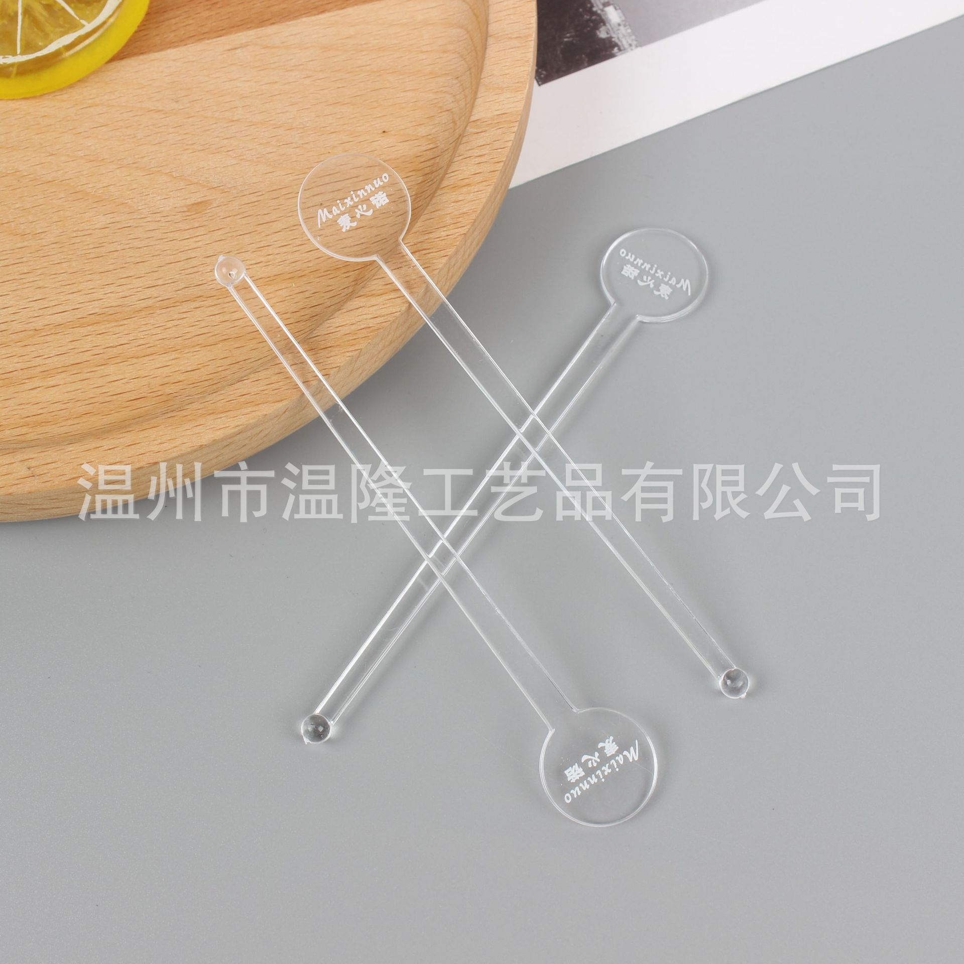 Plastic Transparent Stir Sticks, Printable Milk Tea Sticks, Round-Head Coffee Disposable Stirring Sticks, No Sample Fee