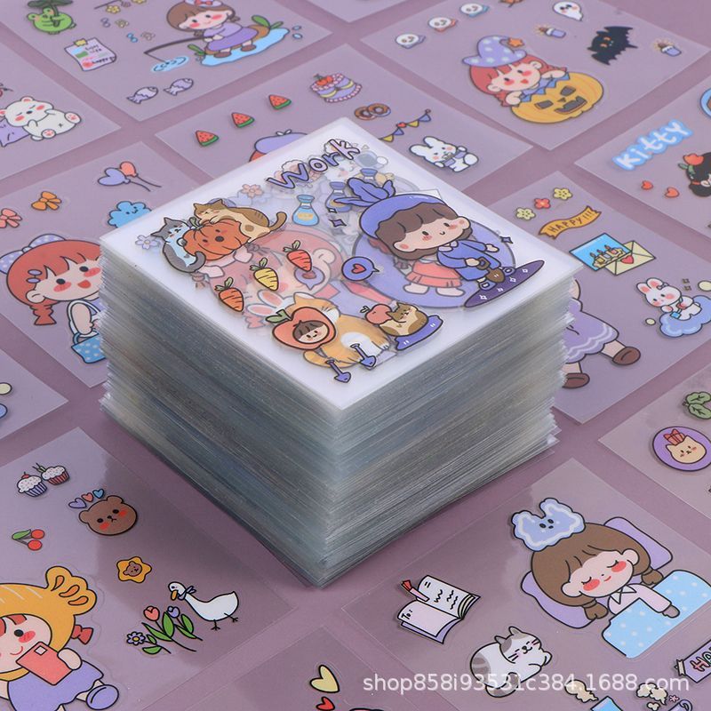 200 листов наклеек для рук милые девочки мультяшные декоративные водонепроницаемые наклейки для блокнотов