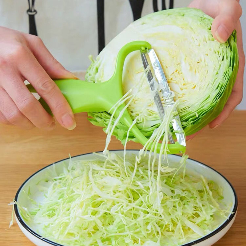 Household cabbage grater cabbage planing dual-purpose peeler wide mouth cabbage Japanese broccoli planing kitchen tool