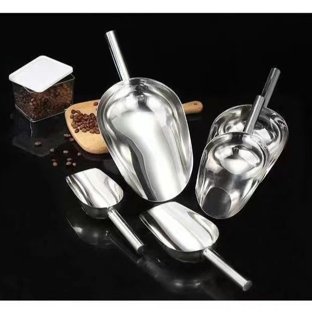 Нержавеющая сталь, лопата для льда, утолщенная лопата для пищи, лопата для чая, попкорна, семечек, лопата для кубиков льда