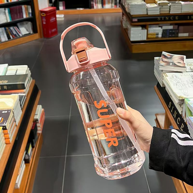 Hx Sports Water Cup Large Capacity Water Bottle Space Cup Boys High Temperature Resistant Cup Student Outdoor Water Bottle Fitness Tons