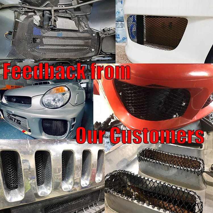 Cross-Border Rhombus Hexagonal Seagull-Shaped Universal Cuttable Modified Mesh Modified Aluminum Mesh Car Mesh Car Mesh