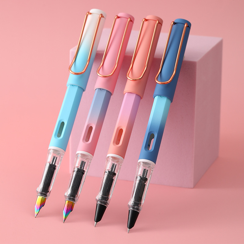 New Morandi gradient high-looking positive posture calligraphy practice Primary School students third grade special thermal erasable pen