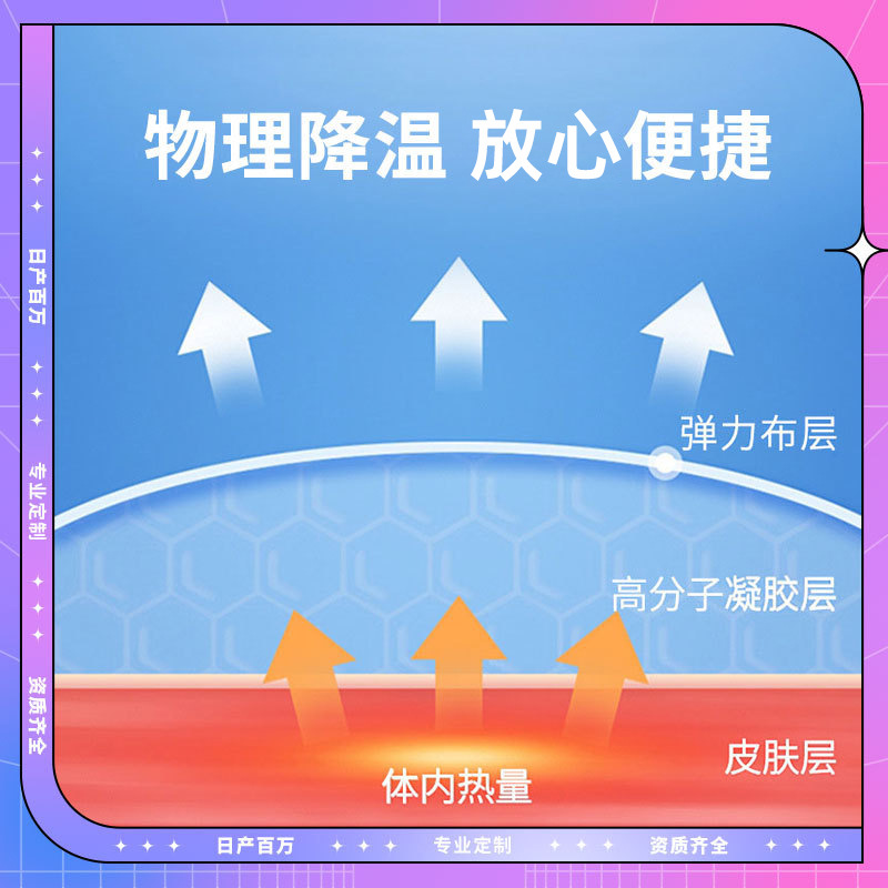 Antipyretic Patch Customized Oem Cooling Ice Patch Baby Antipyretic Patch Cooling Patch Hydrogel Cold Compress Cooling Patch Antipyretic