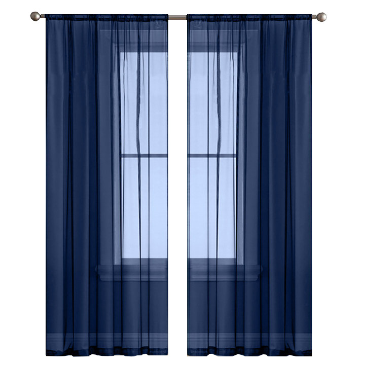 TEMU Finished Products Cross-border Solid Color Double String Terlon Curtain Gauze Curtain Semi-shading Thin Window Screen SHEIN Explosions