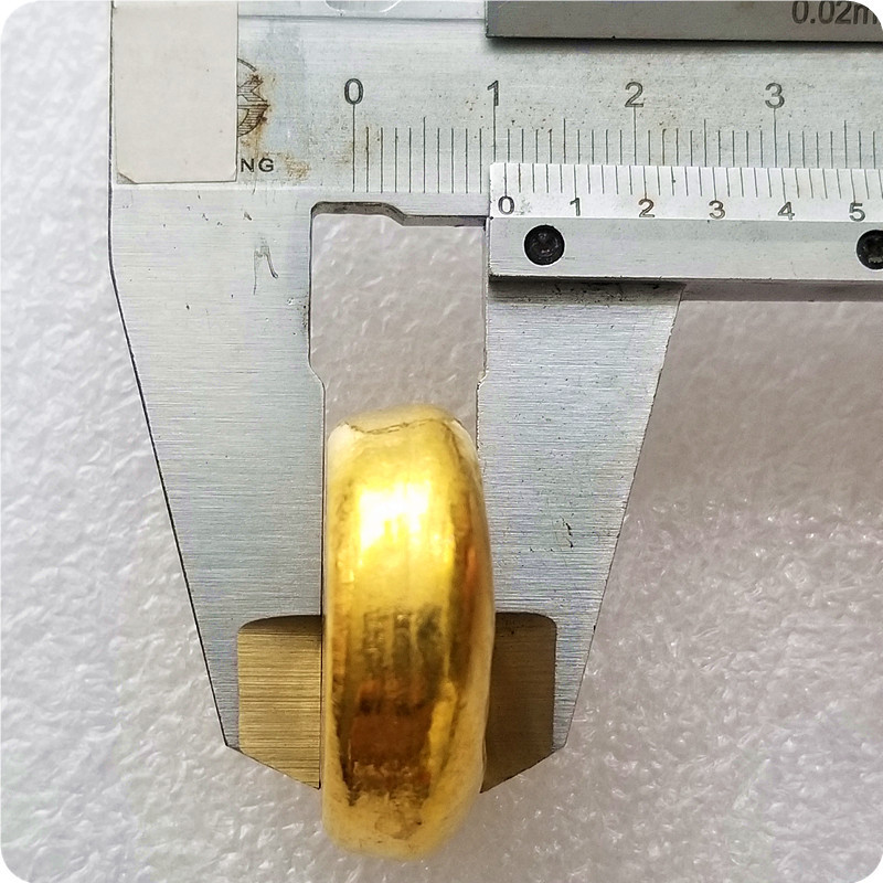 Antique Crafts Fu Lu Shou Xi Gold Ingot Gold Ingot Brass Material Non-Gold J73
