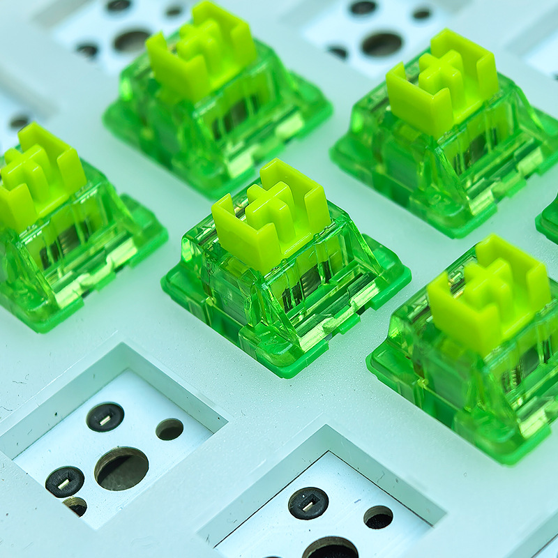 Jungle Axis 5-Pin Linear Axis Light Pressure Hifi Mahjong Sound Factory Self-Lubricating Customized Hot-Swappable Mechanical Keyboard