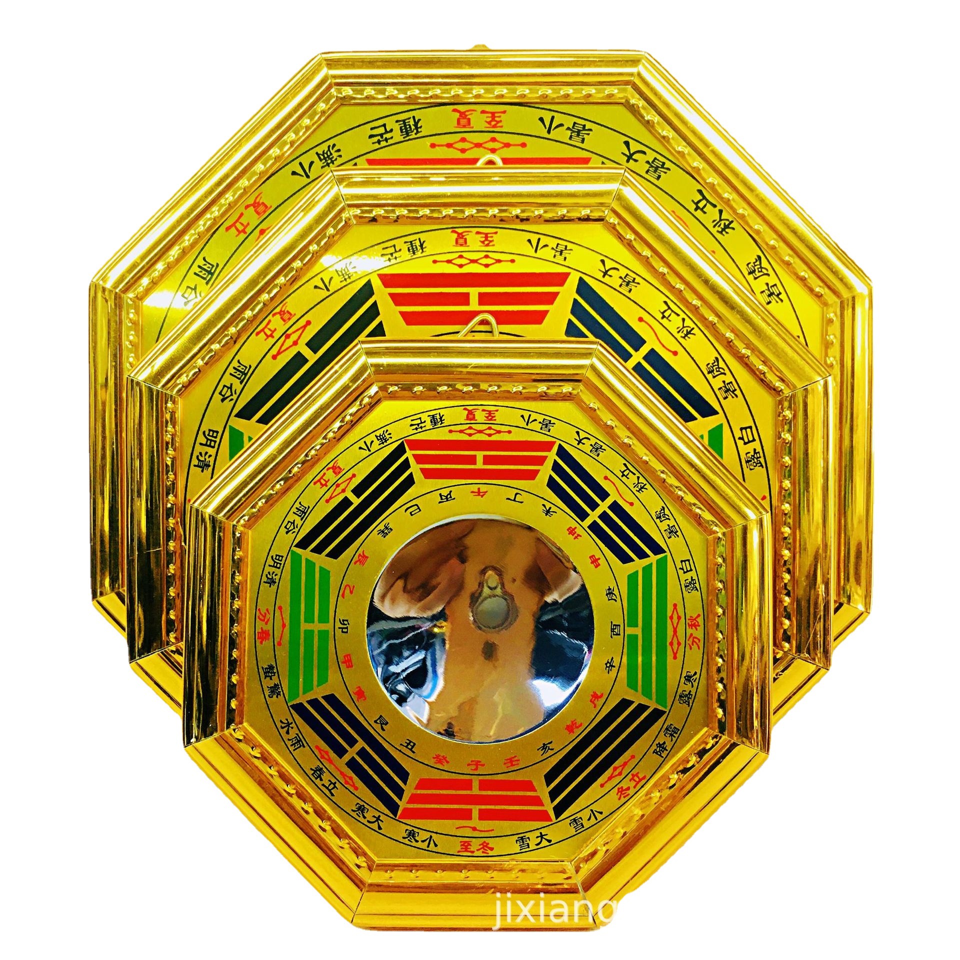 Зеркало Багуа оптовое производство из сплава цветное четырехсезонное вогнутое и выпуклое подвесное зеркало Багуа