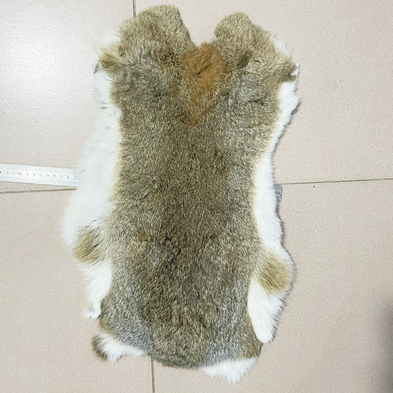 Rabbit Fur DIY Clothing Fur Raw Material Rabbit Fur Turf Color Cyan White Black Car Armrest Decoration Rabbit Hair