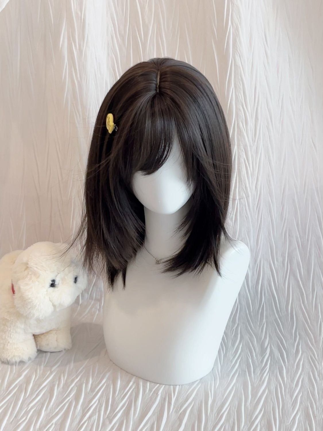 High-Level Collarbone Hair Lolita Sweet Cute Girl Cos Two-Dimensional Wig Set Xiangyu