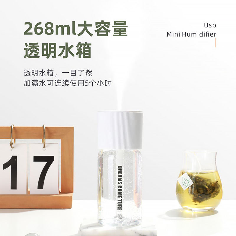 Unforgettable USB Humidifier, Small Size for Home, Bedroom, Office, Desktop, Car, Aromatherapy, Hydrating Spray, Portable