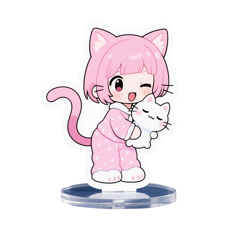 Customized Acrylic Standee, Two-Dimensional Humanoid Desktop Ornament, Celebrity Cartoon Animation Merchandise, Transparent Double-Sided Customization