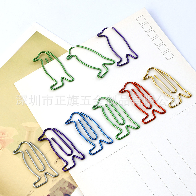 Cross-border hot selling animal sitting dog paper clip golden cross shaped paper clip dachshund dog cute paper clip