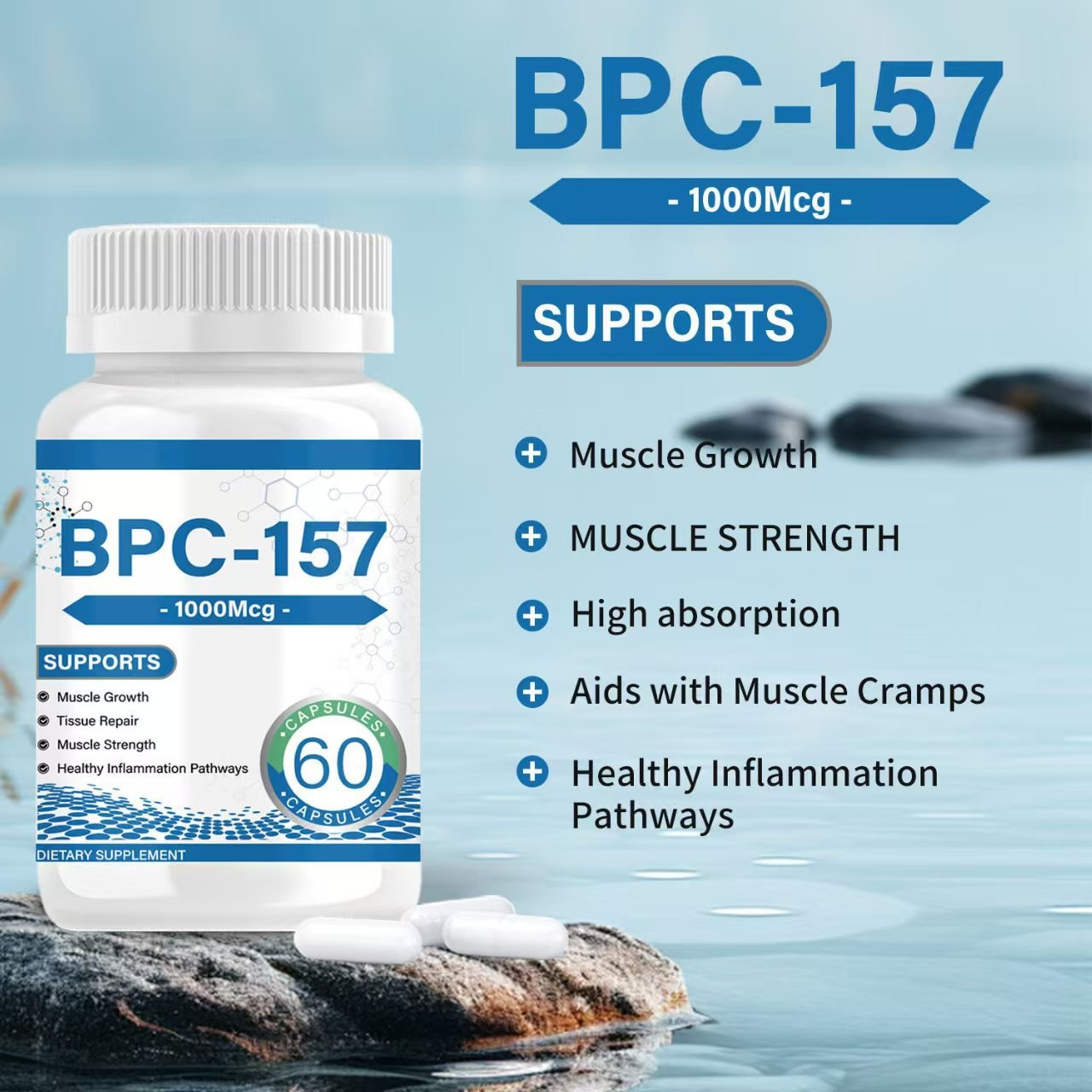 Popular Tk Bpc-157 Capsules, 60 Capsules/Box, in Stock, Bpc-157 Capsules Wholesale from the Source Factory