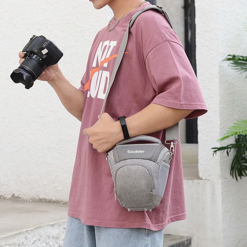 Camera Bag Slr Triangle Bag for Men and Women 70D5D45D360D80D90D200D Bag Photography Bag Shockproof and Wear-Resistant