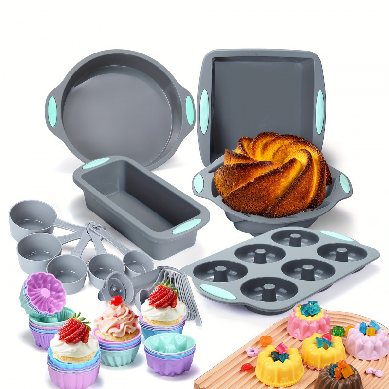 2026 New Cross-Border Dropshipping 51-Piece Non-Stick Baking Utensil Set 51/46-Piece Diatomaceous Earth Cross-Border