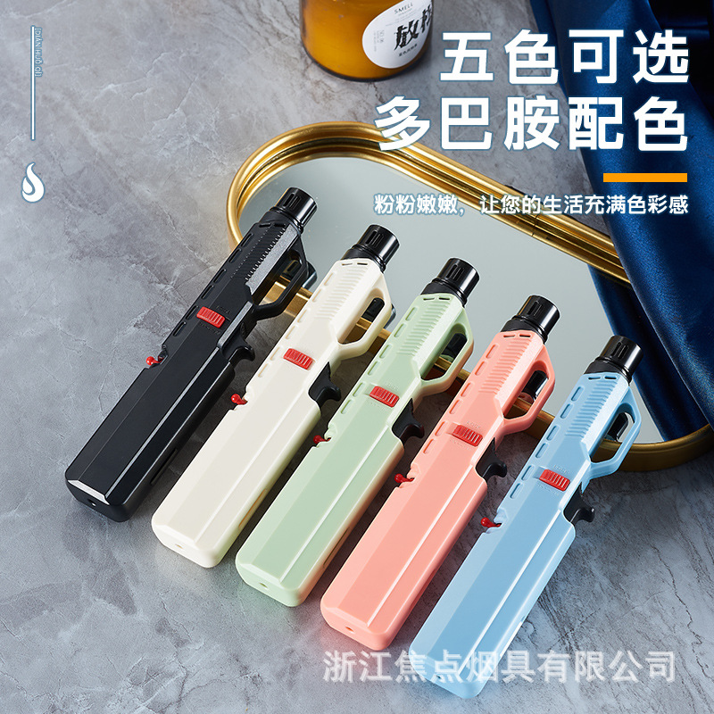 Новая декоративная обратная зажигалка ветронепроницаемая для сигар маленькая для улицы