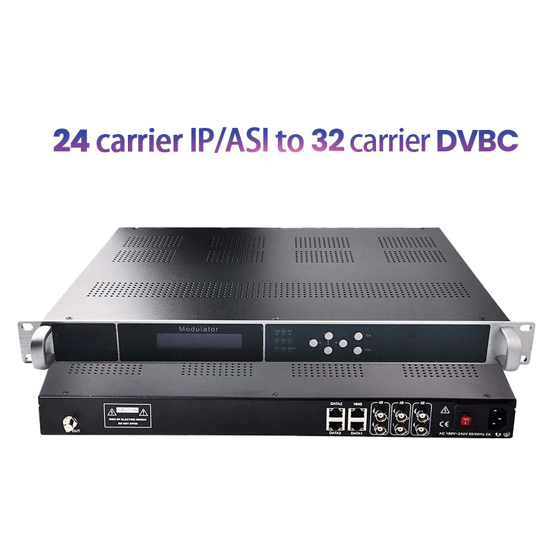 Ip/Asi to Dvbt Digital Tv Headend System Modulator 24Ch 16Ch 8Ch Isdbt Dvbc