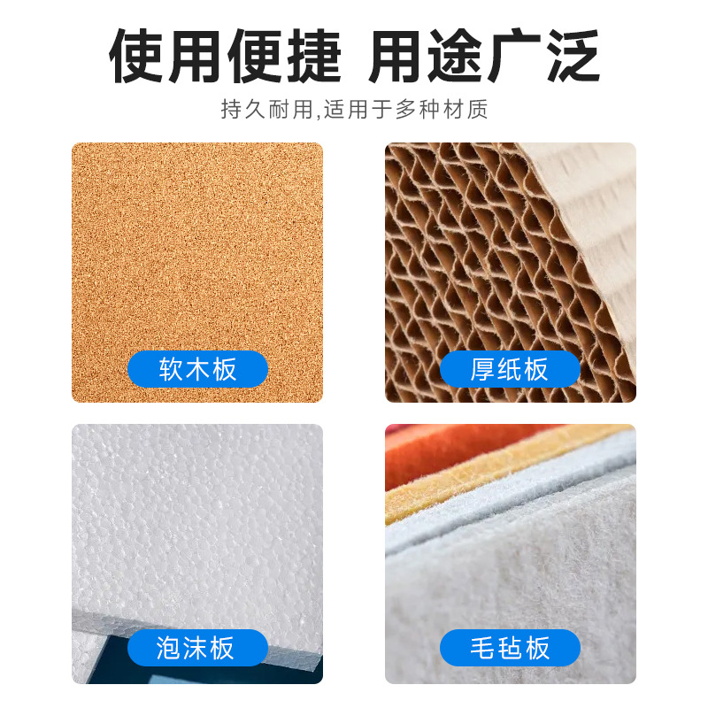 Cross-border Hot-selling Transparent Round Pin Creative Five-pointed Star I-shaped Pin American Message Pin Photo Wall Decorative Pin