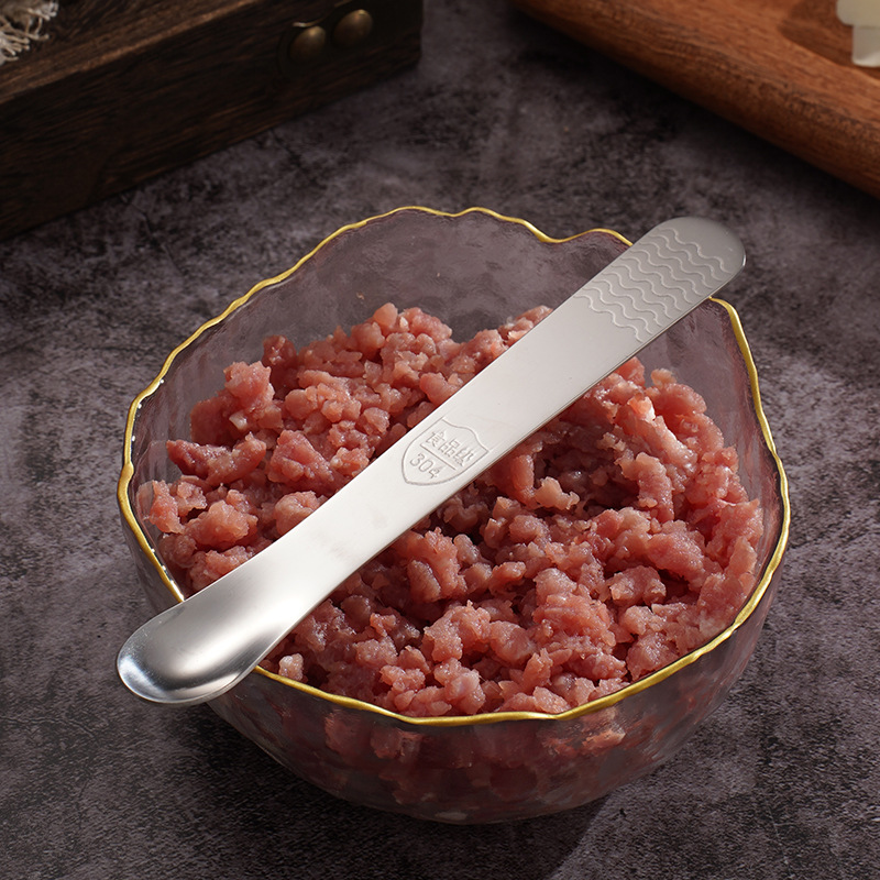 Ложка для пельменей из нержавеющей стали 304 Двухфункциональная ложка для начинки Инструмент для пельменей и вонтона